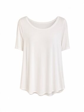 Lane Bryant Perfect Sleeve Max Swing Top Size 10/12 | White NWOT - Summer Vibes